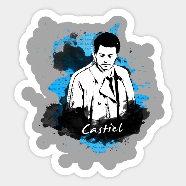 Castiel- Darkness & Deliverance Sticker by SuperSamWallace